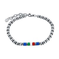 Bracciale Brand Uomo Champions in Acciaio Ematite 54BR036-L - 54BR036-L